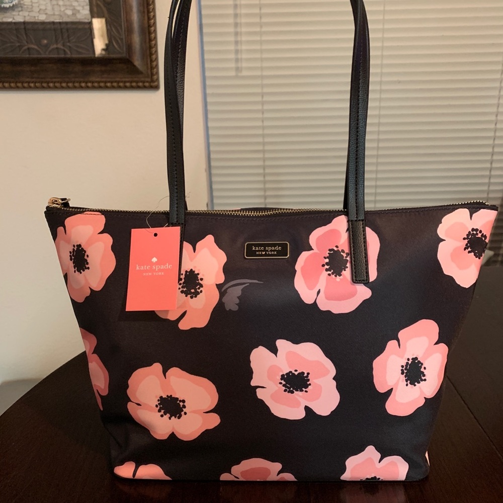 Kate Spade Hayden Floating Poppies Tote